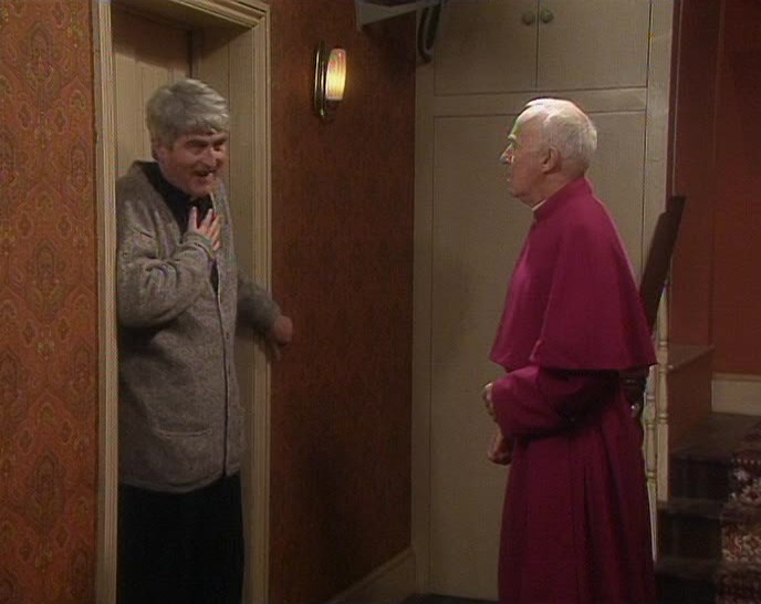 I'M ALL RIGHT, BISHOP. I'M FINE NOW, THANKS. PHEW! 
