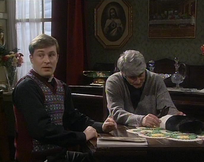 - HELLO, FATHERS. - (BOTH) HELLO, MRS DOYLE. 