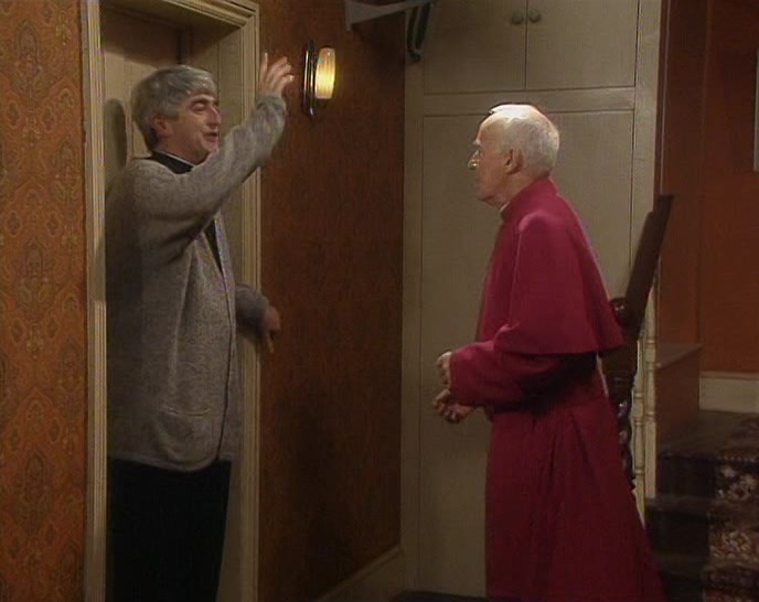 I'M ALL RIGHT, BISHOP. I'M FINE NOW, THANKS. PHEW! 