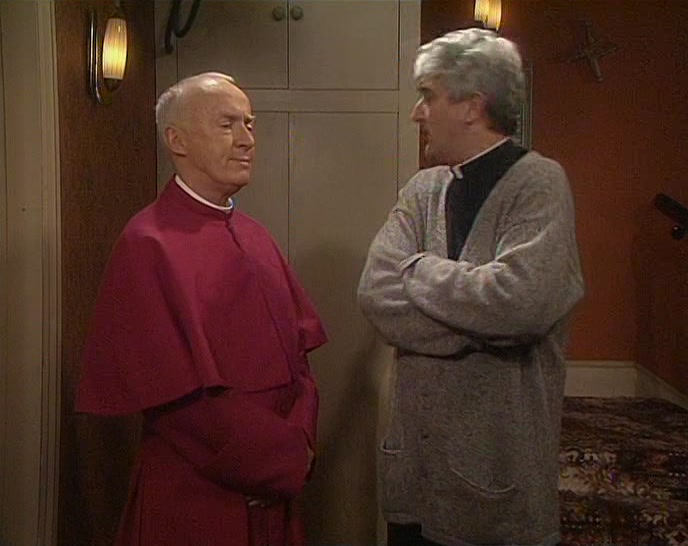 NOT ME, I ALWAYS FELT YOU HAVE A SORT OF A BISHOPY AIR ABOUT YOU. 