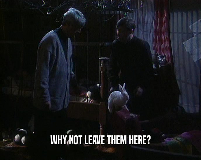 WHY NOT LEAVE THEM HERE?  