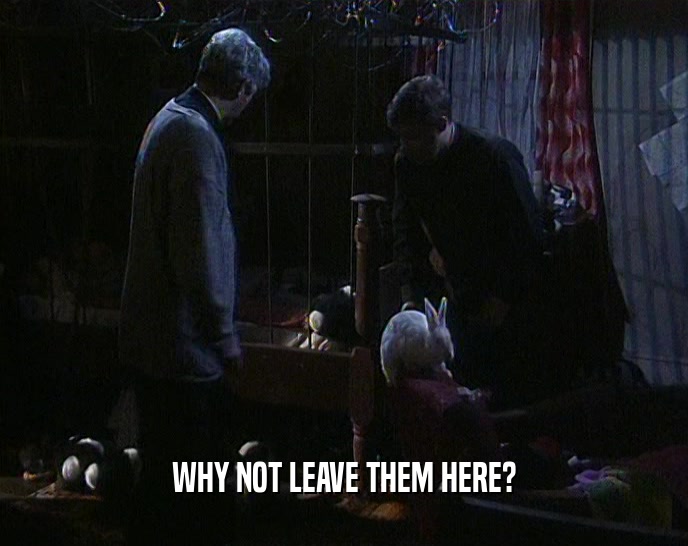WHY NOT LEAVE THEM HERE?  