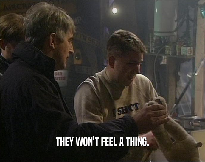 THEY WON'T FEEL A THING.  
