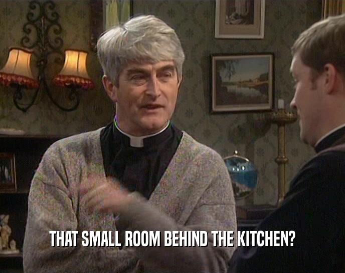 THAT SMALL ROOM BEHIND THE KITCHEN?  