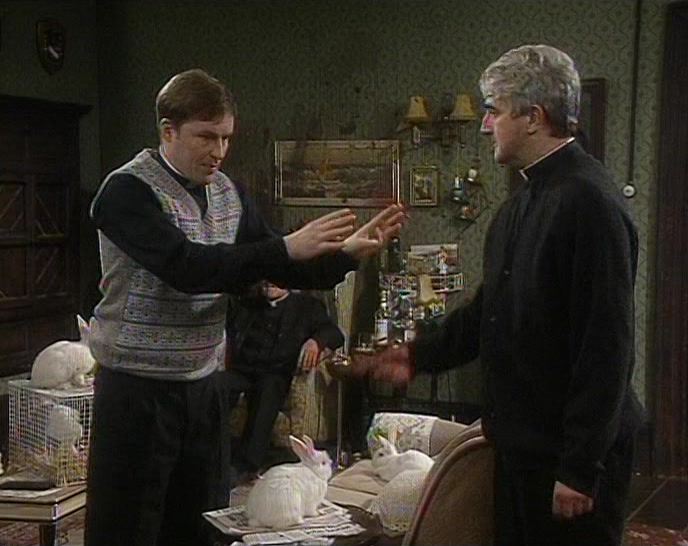 I KNOW EXACTLY WHAT TO DO. GIVE THEM TO FATHER LARRY DUFF. 