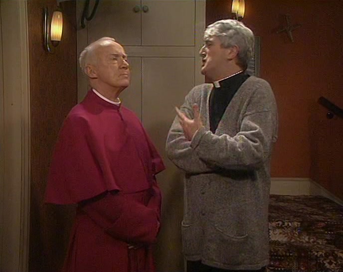 NOT ME, I ALWAYS FELT YOU HAVE A SORT OF A BISHOPY AIR ABOUT YOU. 