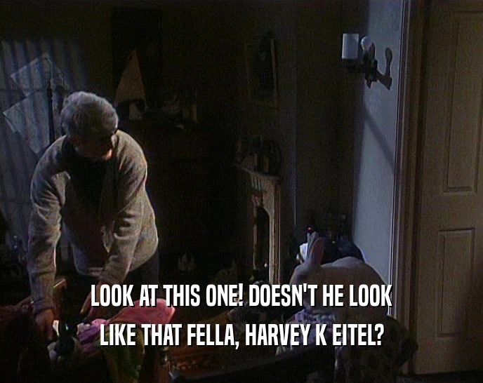 LOOK AT THIS ONE! DOESN'T HE LOOK LIKE THAT FELLA, HARVEY K EITEL? 