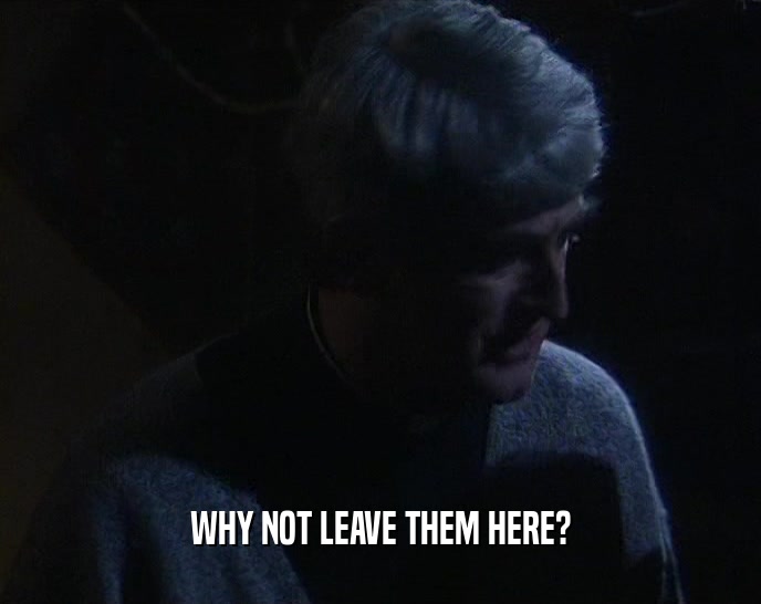 WHY NOT LEAVE THEM HERE?  