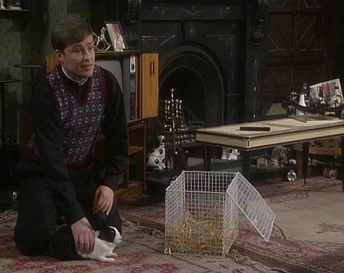 - HE MIGHT LIKE HIM. - NO, HE DOESN'T LIKE RABBITS. 