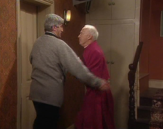 I'M ALL RIGHT, BISHOP. I'M FINE NOW, THANKS. PHEW! 