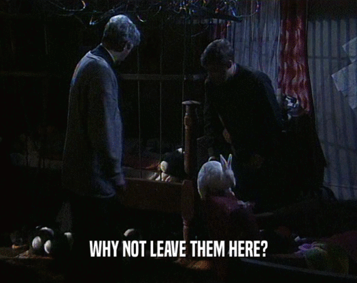 WHY NOT LEAVE THEM HERE?  