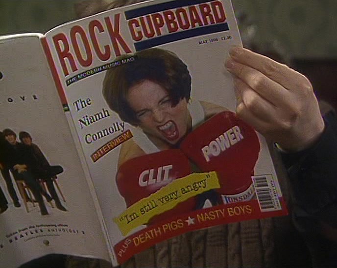 OH, GOD. THERE SHE IS AGAIN. SHE'S ALL OVER THE PLACE. 