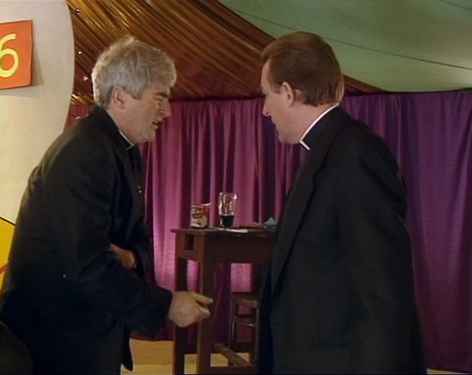 SORRY. FATHER JACK JUST PUNCHED ME IN THE STOMACH. GOD! 