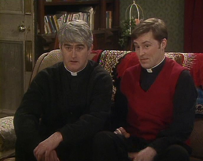 SHE SEEMS TO BE TAKING THE WHOLE CATHOLIC THING A BIT SERIOUSLY. 