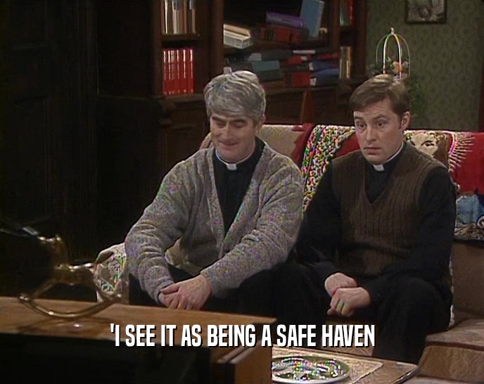 'I SEE IT AS BEING A SAFE HAVEN  