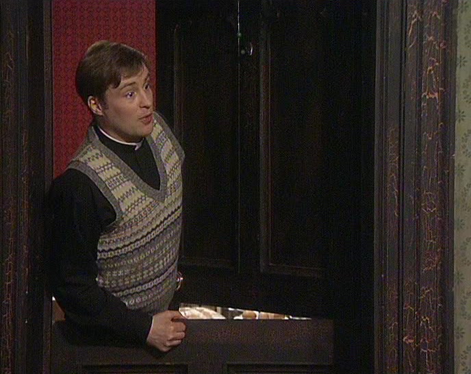 ACTUALLY, MRS DOYLE MAKES THE TEA, AND SHE'S OUT. 