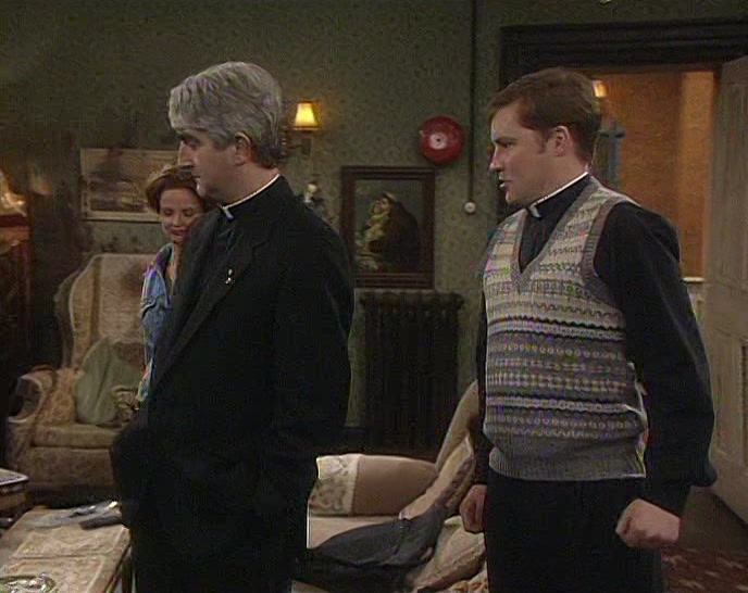 I WAS JUST TELLING TED YOU WERE IN THE TOILET. 