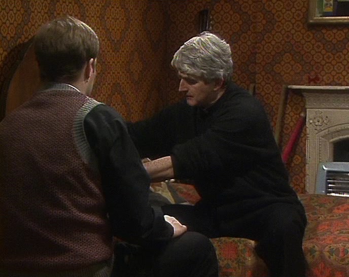 COME ON. I'LL LEAVE HER A NOTE SAYING WE'VE GONE TO A FUNERAL. 