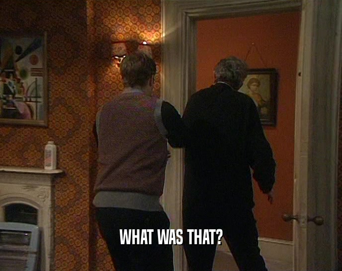WHAT WAS THAT?  