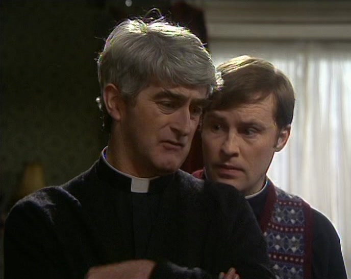 SOBRIETY FOR FATHER JACK MUST BE LIKE TAKING SOME MAD HALLUCINOGENIC. 