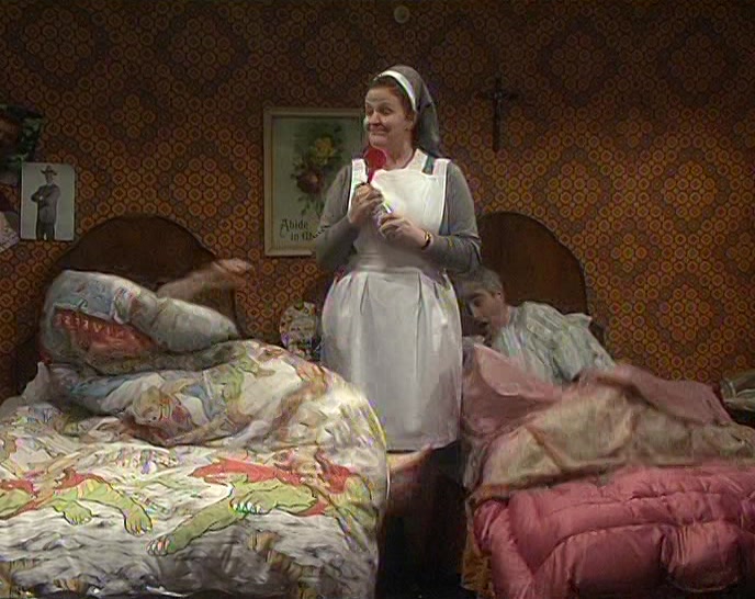 GOOD MORNING, FATHERS. BREAKFAST IN FIVE MINUTES. 