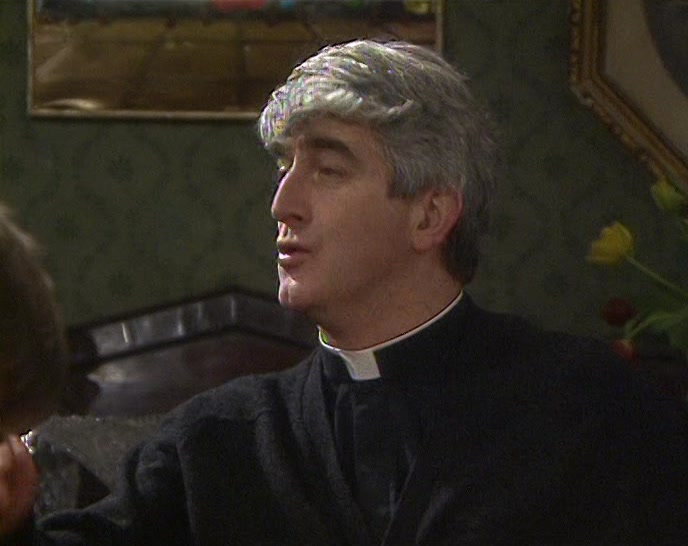 - HELLO... AH! SISTER ASSUMPTA! - HELLO, FATHER. 