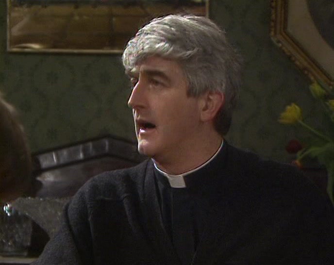 THAT'S A SPOON, FATHER. COME ON, SHE'LL BE HERE. 