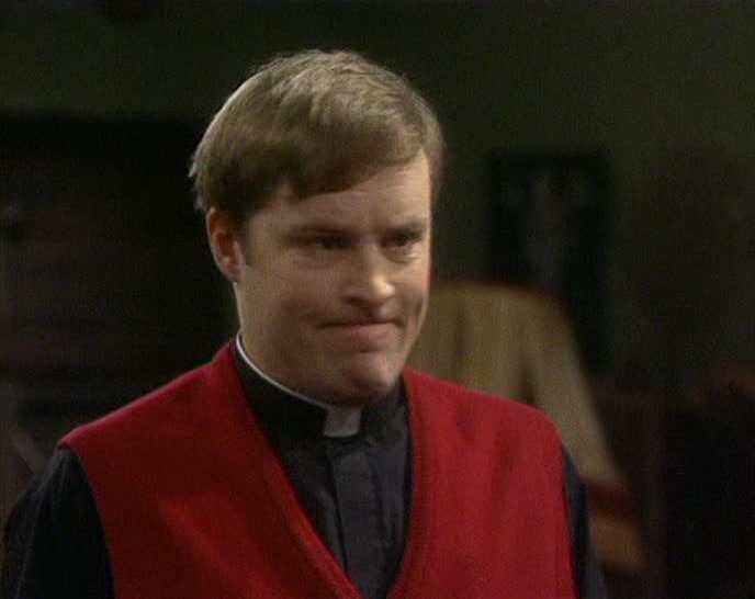 YOU DON'T REMEMBER? YOU WERE WEARING YOUR BLUE JUMPER. 