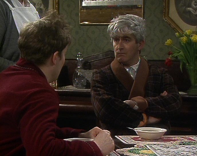 YES, FATHER DOUGAL LIKES HIS POP-TARTS FIRST THING. 