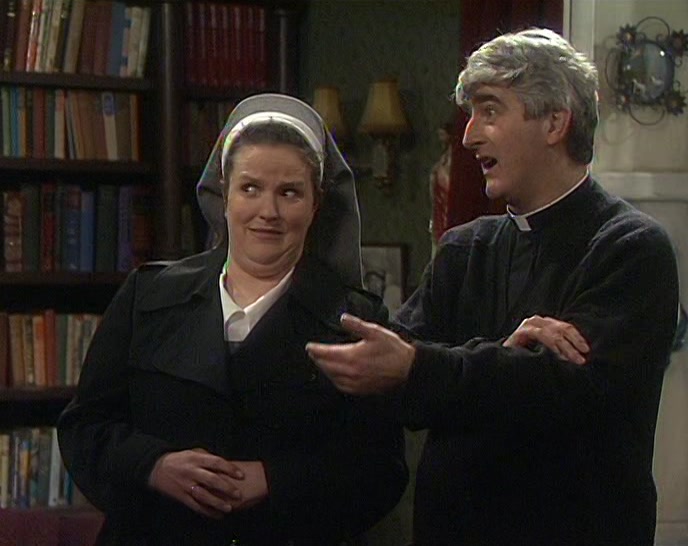 YOU DON'T REMEMBER? YOU WERE WEARING YOUR BLUE JUMPER. 