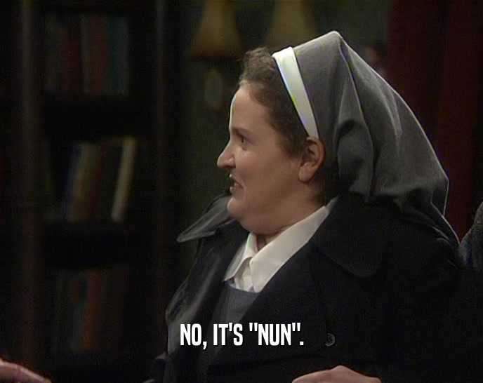 NO, IT'S 
