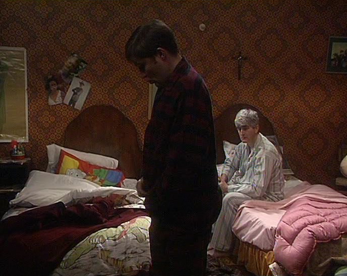 NO, DOUGAL, IT'S NOT MORNING. I FORGOT TO WIND THE CLOCK. 