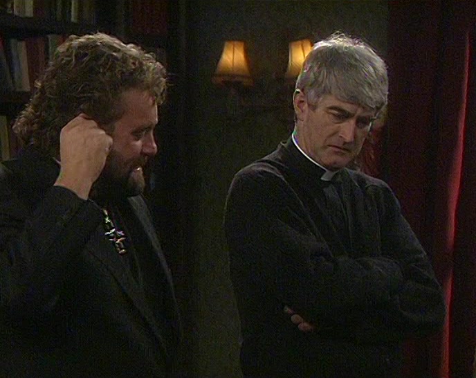 - TED, I CAN SEE UP YOUR TROUSERS. - RIGHT. THAT'S IT. 
