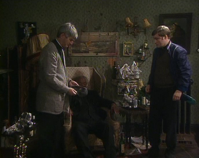 - DOUGAL, TAKE OFF HIS GLOVES.
 - RIGHT SO, TED.
 