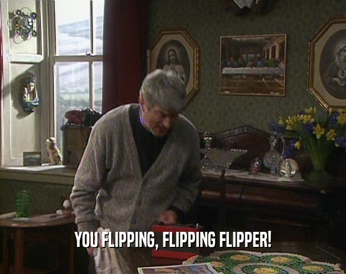 YOU FLIPPING, FLIPPING FLIPPER!  