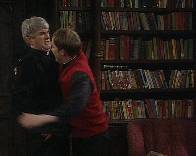 - DOUGAL, WHAT THE...?
 - YES? WHAT, TED?
 