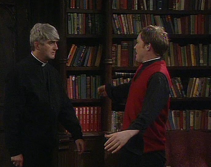- DOUGAL, WHAT THE...?
 - YES? WHAT, TED?
 