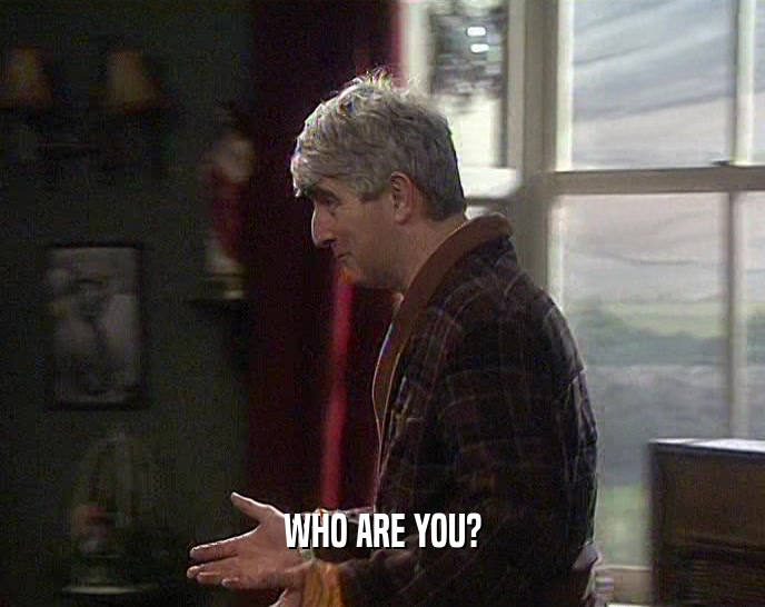 WHO ARE YOU?  