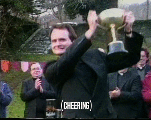 (CHEERING)  