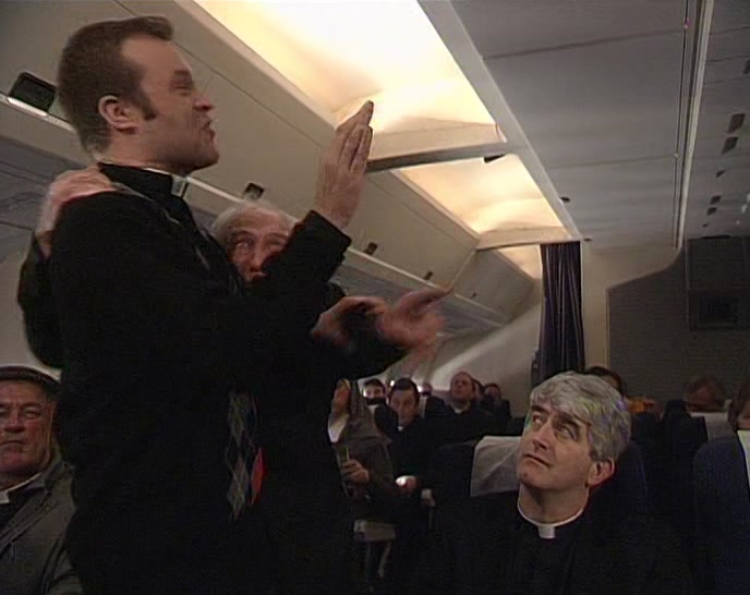 - (GRUNTING) - GOD, TED, HE HAS ME DRIVEN MAD! 