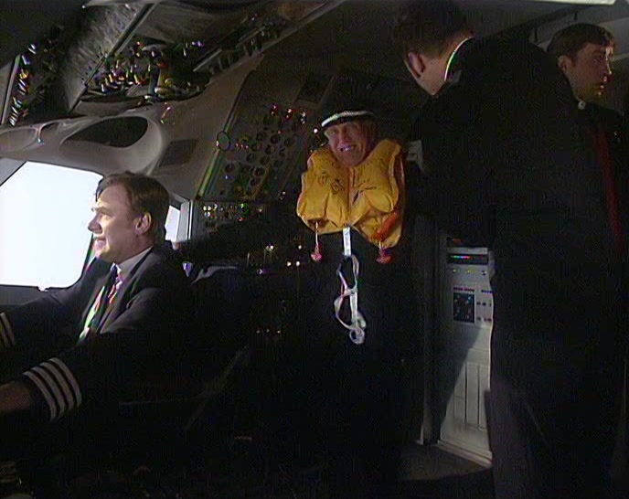 COME ON, NOW. WE'LL HEAD BACK. SAY THANK YOU TO MR PILOT. 
