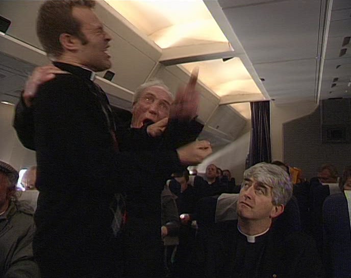 - (GRUNTING) - GOD, TED, HE HAS ME DRIVEN MAD! 