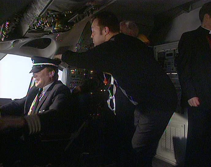 COME ON, NOW. WE'LL HEAD BACK. SAY THANK YOU TO MR PILOT. 