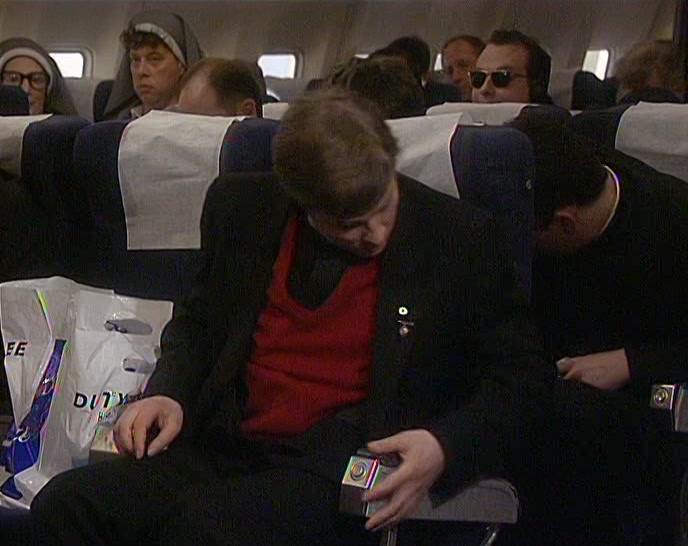 'THIS IS YOUR PILOT SPEAKING. FASTEN YOUR SEAT BELTS FOR TAKE-OFF.' 
