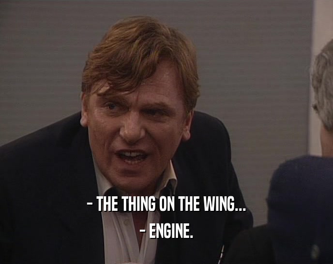 - THE THING ON THE WING... - ENGINE. 