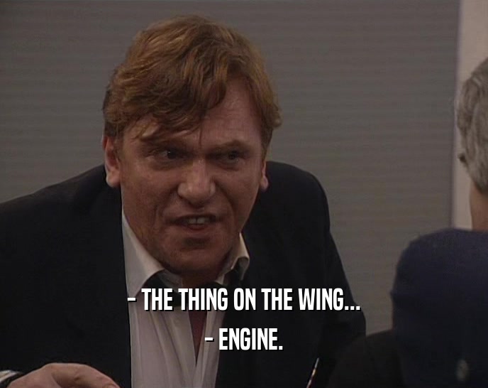 - THE THING ON THE WING... - ENGINE. 