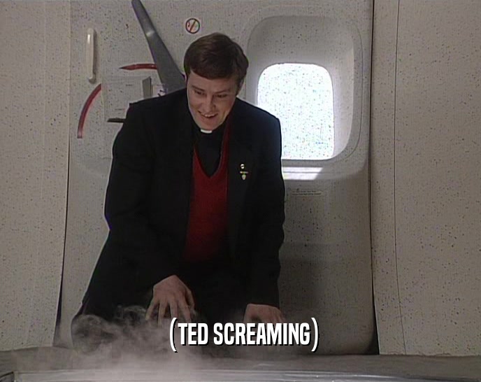 (TED SCREAMING)  