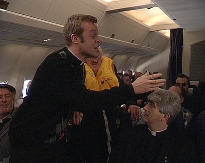 HE'S GOING MAD WITH EXCITEMENT, I'D BETTER GO. COMING, FATHER? 