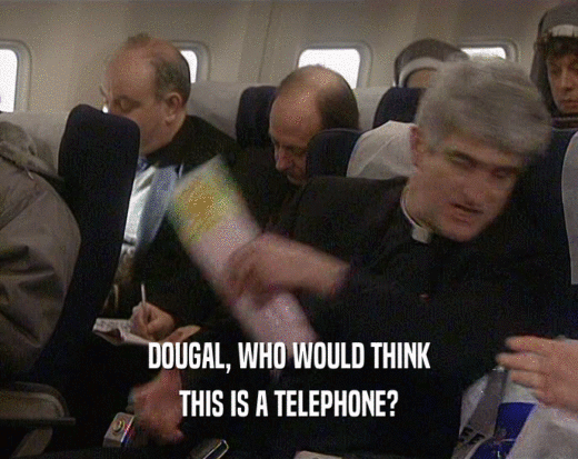 DOUGAL, WHO WOULD THINK
 THIS IS A TELEPHONE?
 