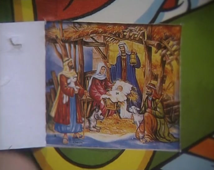 AH, BRILLIANT! A LOAD OF PEOPLE IN A STABLE, TED! 